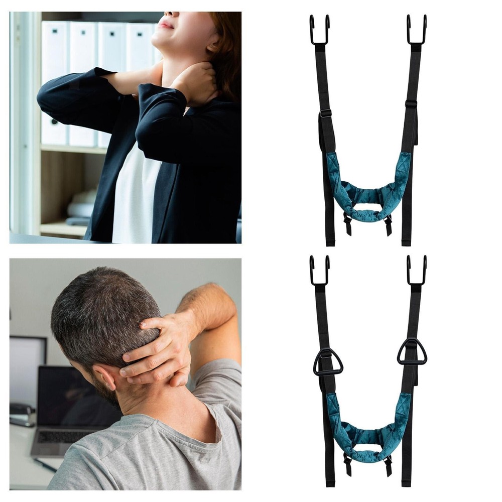 Cervical Neck Traction Device Quick Setup Adults Breathable Athletes Hanging