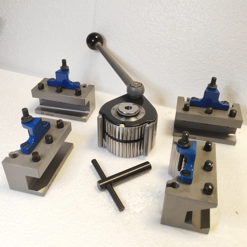 Fine Ground Multifix E Quick Change Tool Post with ED25100 EH30100 Holders