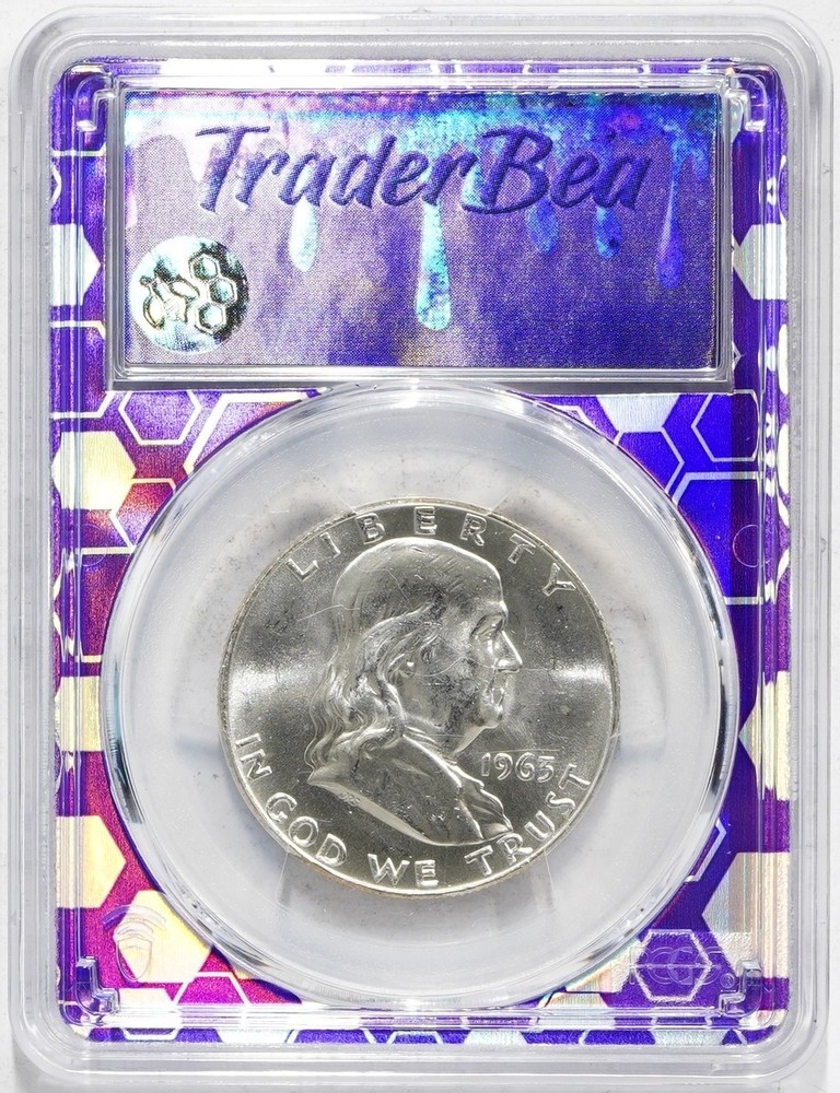 1963-D Franklin Silver Half Dollar PCGS MS64