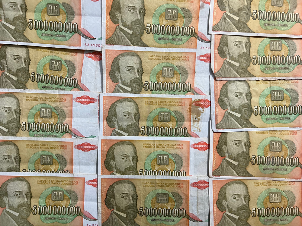 Yugoslavia 5 Billion Dinara 1993 Banknote Currency *Heavily Circulated*