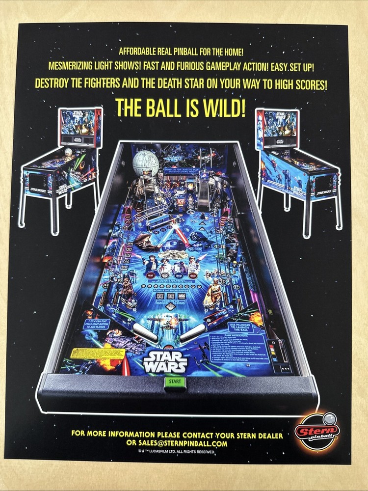 Stern Star Wars Home Edition Pinball Flyer