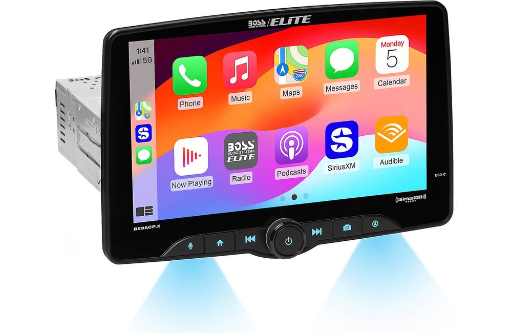 BOSS BE9ACP.XC Single DIN 9" Receiver Apple Carplay/Android Auto SiriusXM Camera
