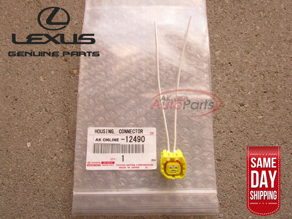 LEXUS 2 PIN FRONT CRASH SENSOR PIGTAIL WIRE CONNECTOR OEM NEW