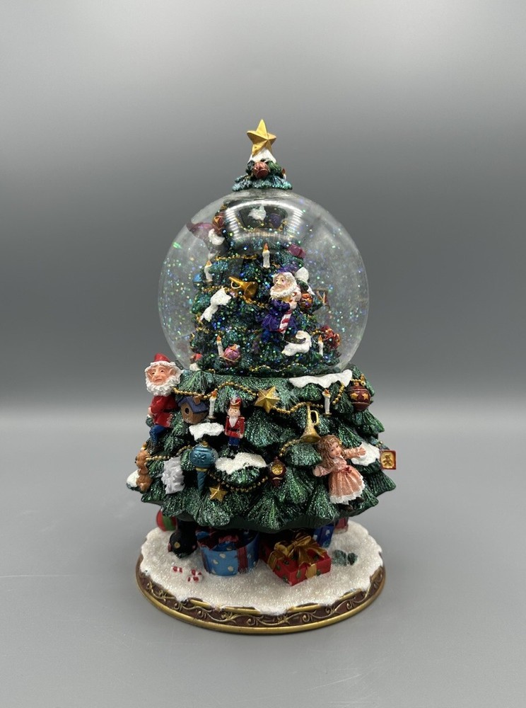 8.5” Rotating Christmas Tree Water Globe – Holiday Snow Globe