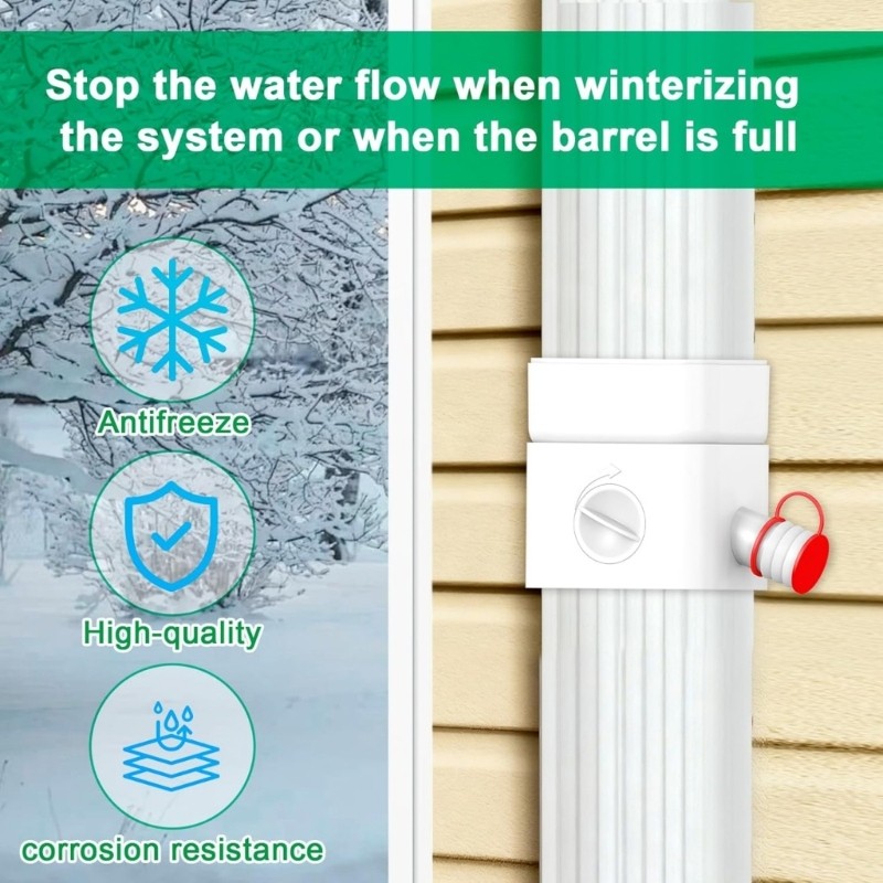 Practical Gutter Diverter Plastic Construction Weather Proof For Outdoor Use