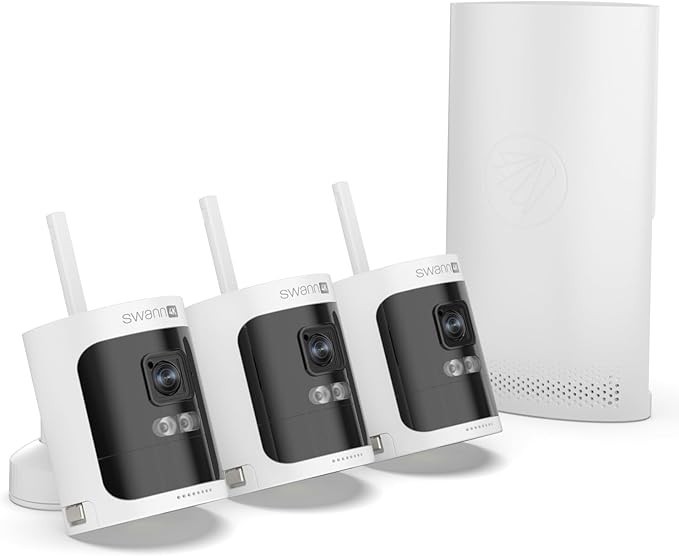 Swann 2K HD Wire-Free Wireless Security camera System Battery Powered Record 8CH