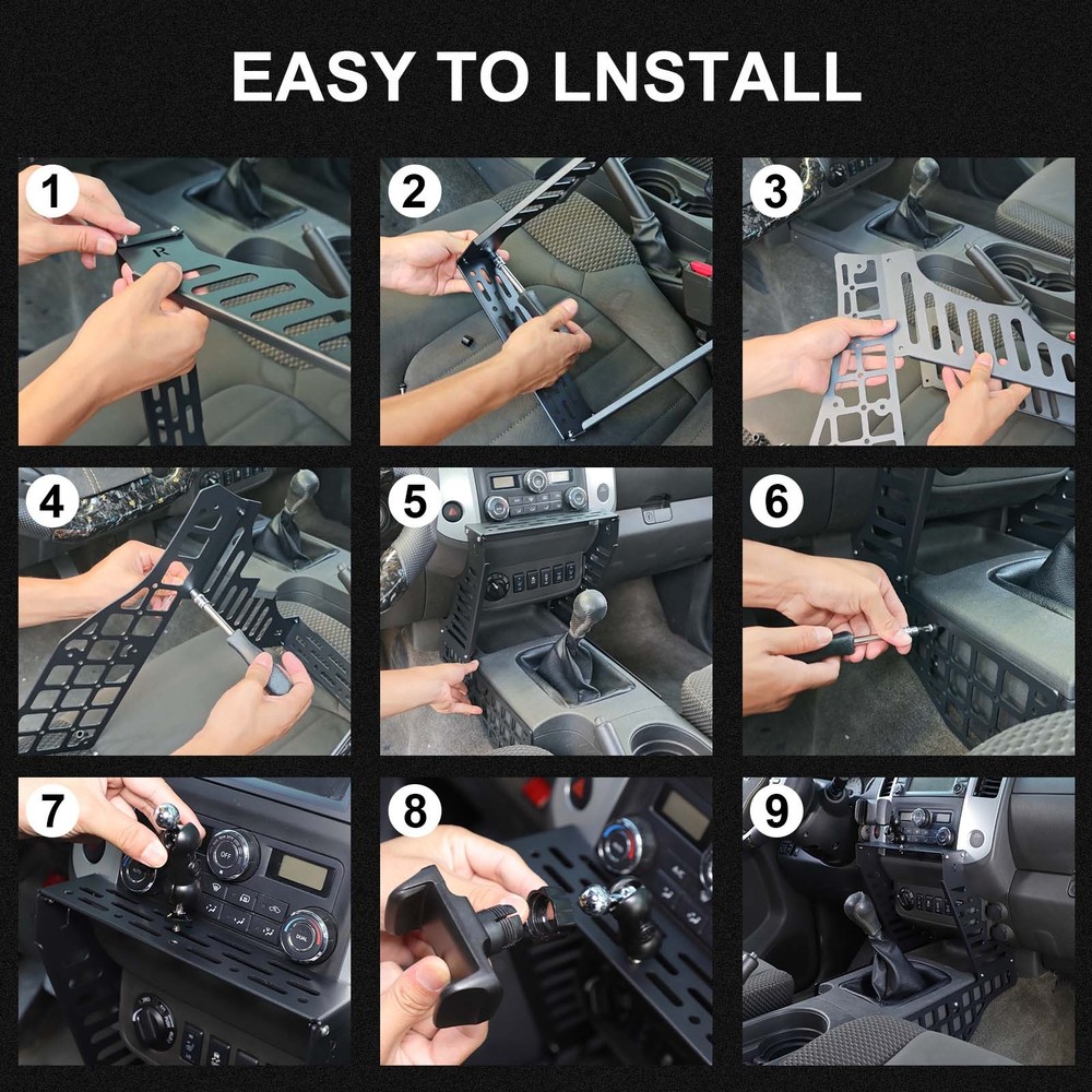 Multi-Functiona Central Dash Phone Holder Mount Stand For Nissan Frontier 09-17