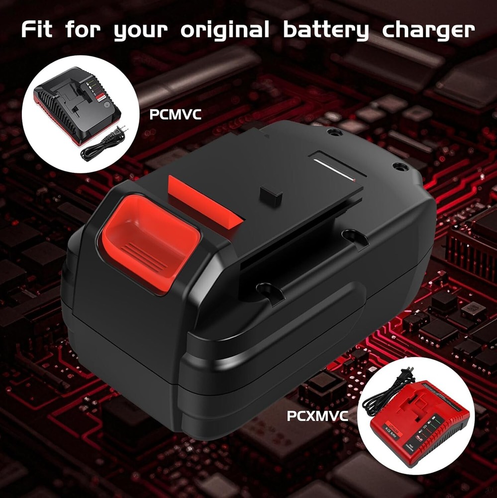 2Pack 18V 4.5Ah Replace Battery for Porter Cable PC18B 18-Volt Cordless Tools