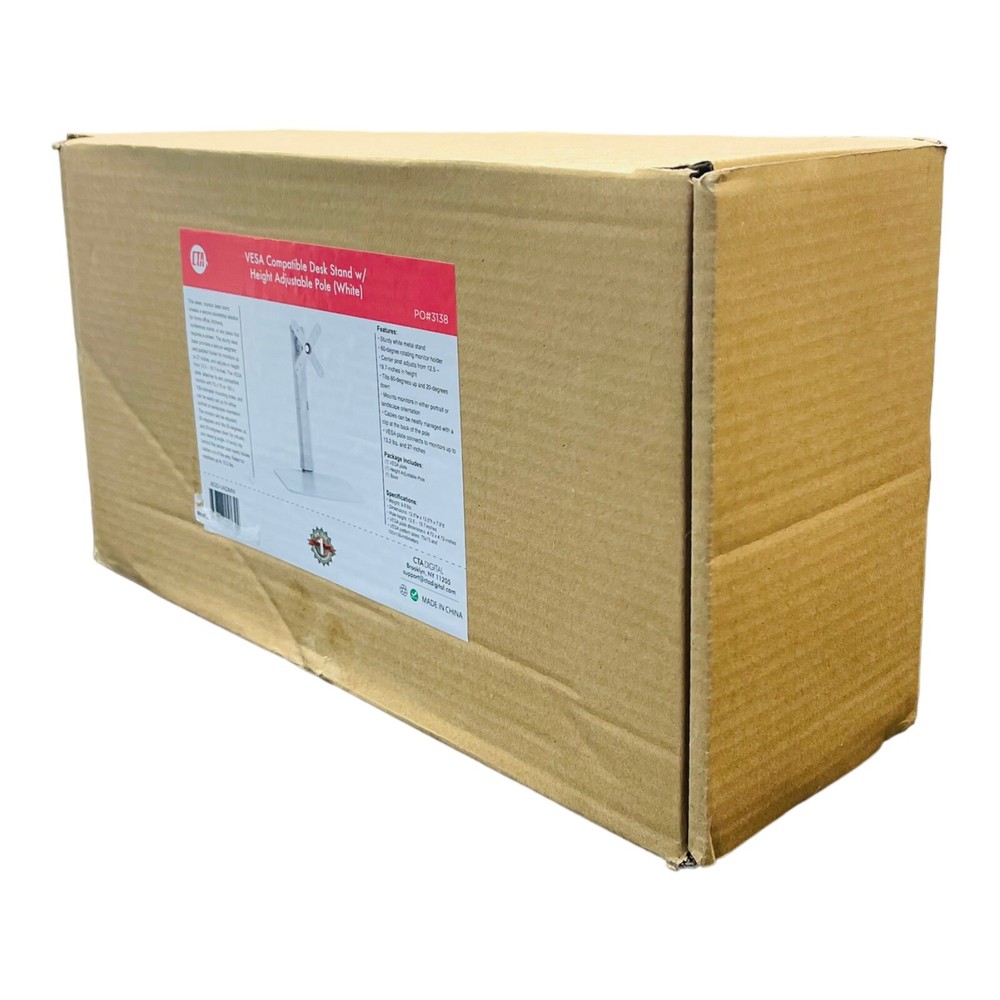 CTA Digital ~Height Adjustable Desk Mount With Non Security Universal Holder