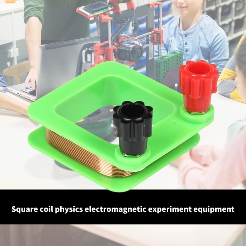 Demonstration Induction Coil Square Coil for Physics Teaching and Laboratory
