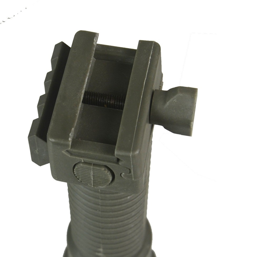 Polymer Spring Loaded Bipod Picatinny Rail Mount Black