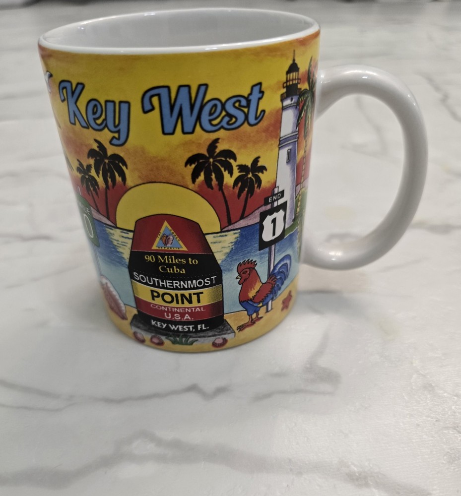 Key West Florida Scene Full Wrap Mug Souvenir