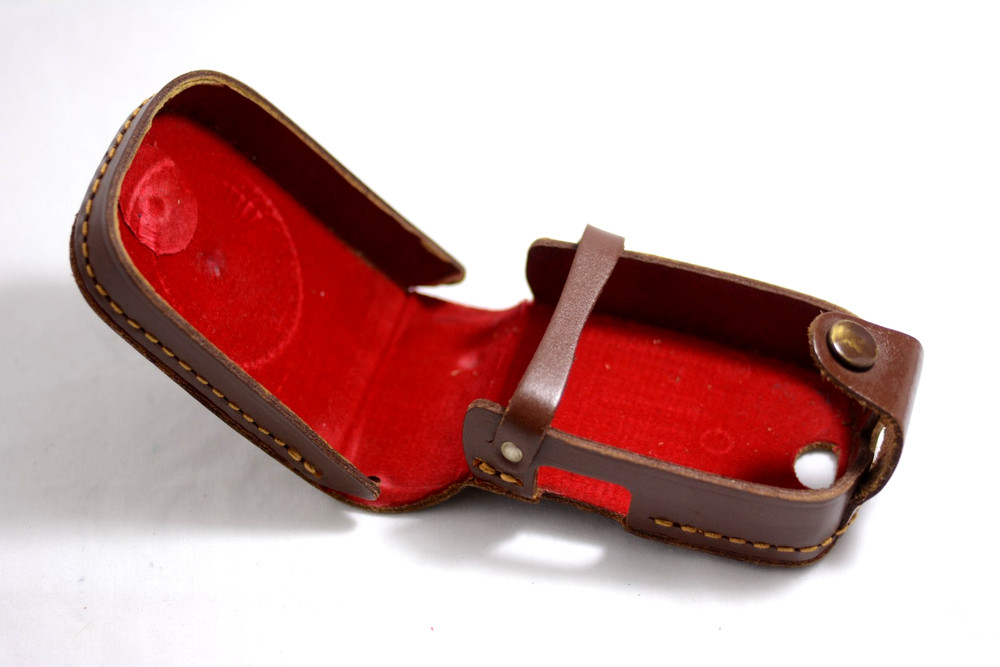 GOSSEN SUPER PILOT BROWN LEATHER LIGHT METER CASE