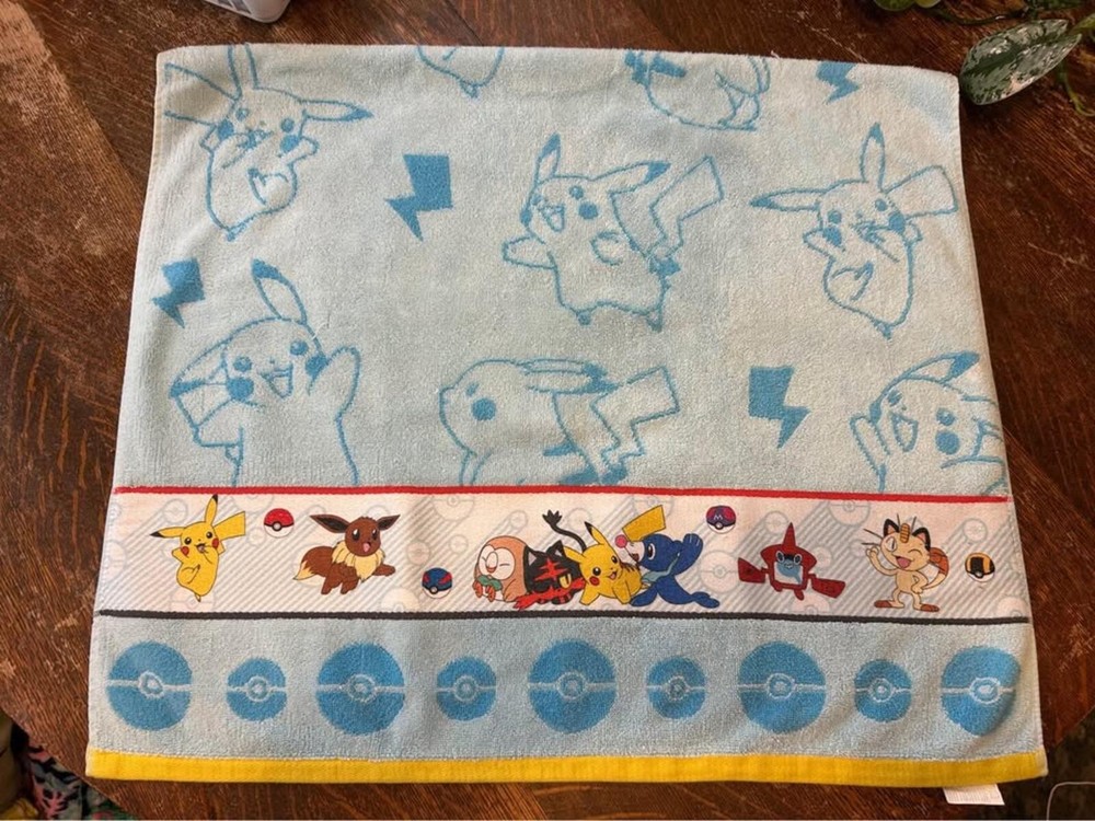 Pokémon towel circa 2017
