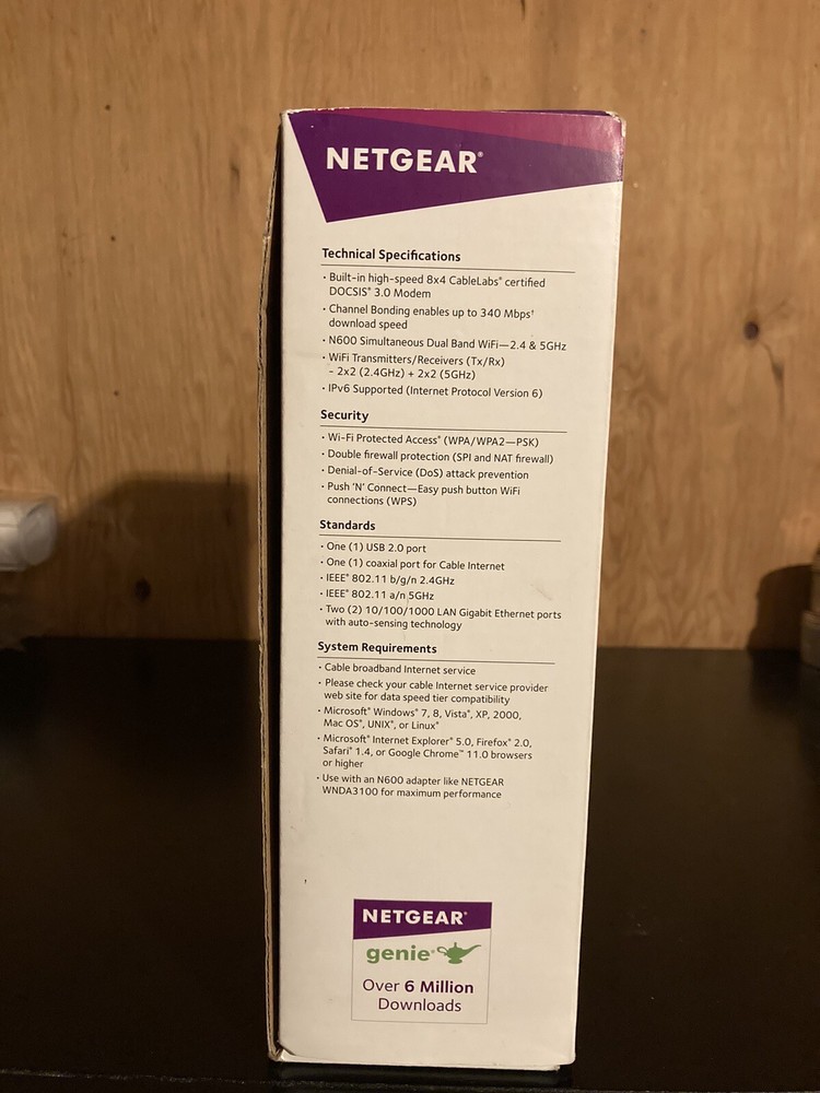 Netgear C3700 WiFi Cable Modem Router