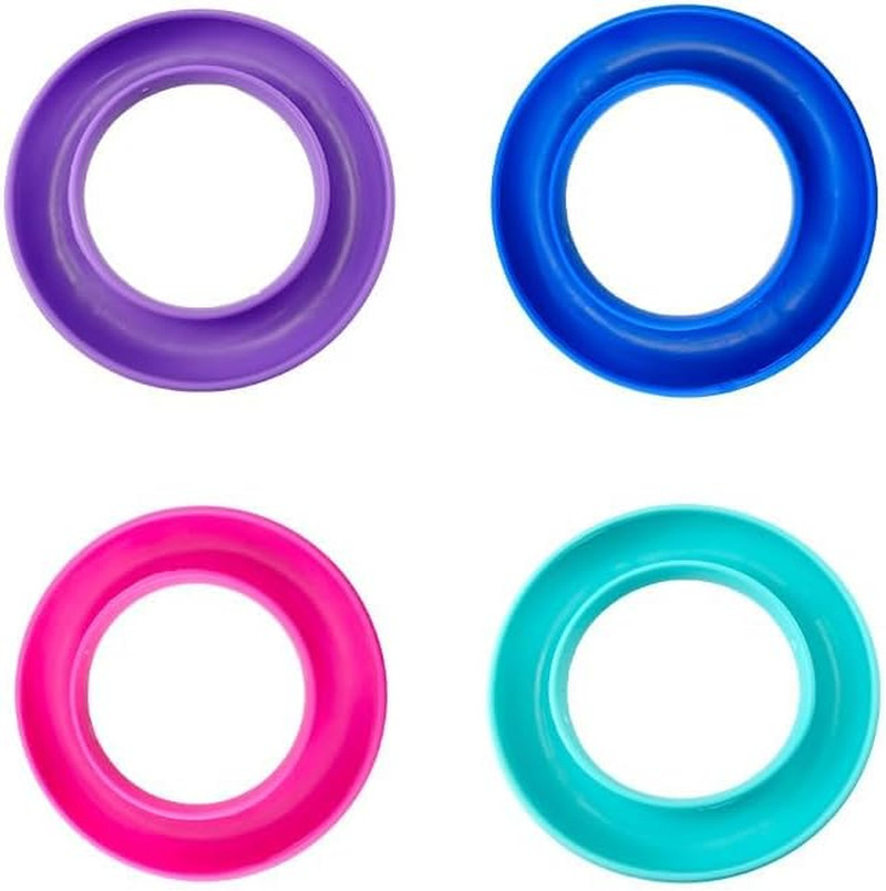 4-Pack Rubber Bobbin Holders – round Sewing Thread Organizer for Metal & Plastic
