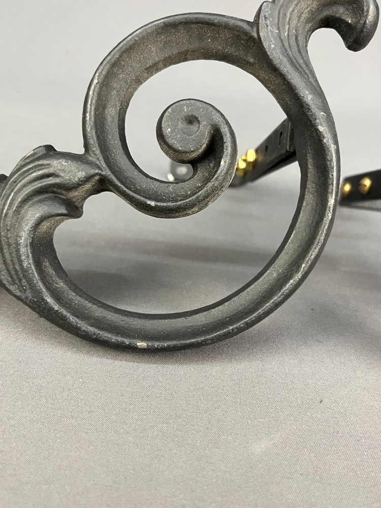 6 (3 Pairs) Cast Iron Scroll 7 3/4" Adjustable Drape Curtain Tie Hold Backs