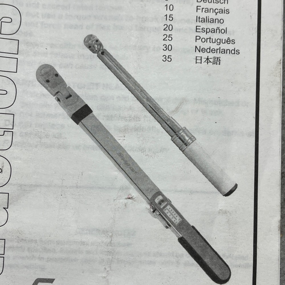 ORIGINAL Snap-on TQ/QD Torque Wrenches Instruction Manual only