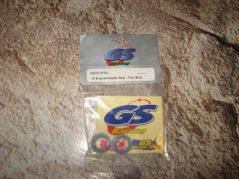 RC GS .15 TRANS BLUE HEADER SEALS (2) GSCE15TBL