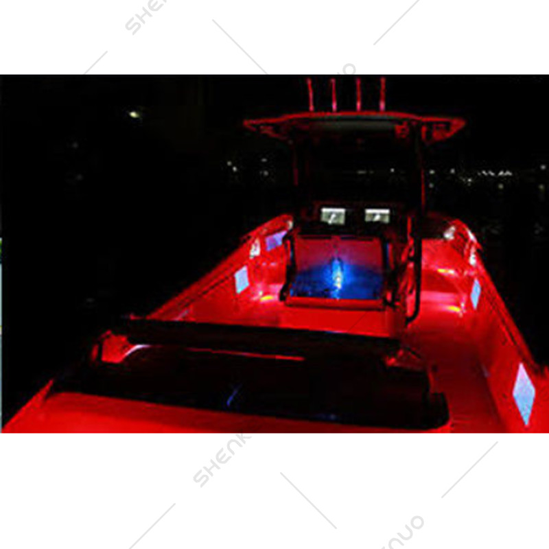 Red LED Boat Light Deck Waterproof 12V Bow Trailer Pontoon Lights Strip Marine