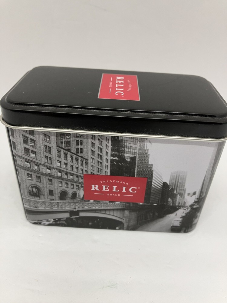 Vintage Relic Watch Brand Tin Authentic Sold Empty