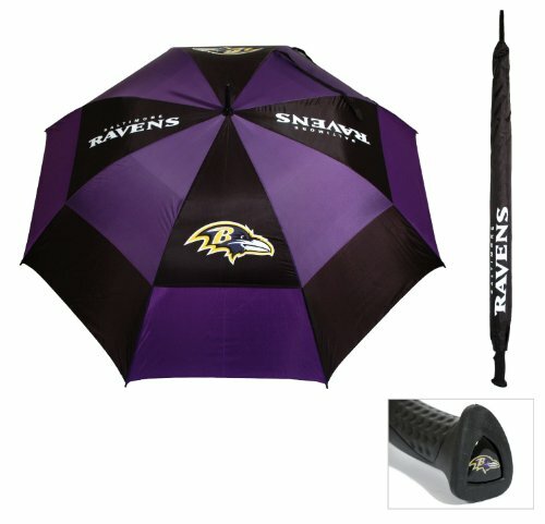 NFL Baltimore Ravens 62" Double Canopy Windproof Umbrella, NEW