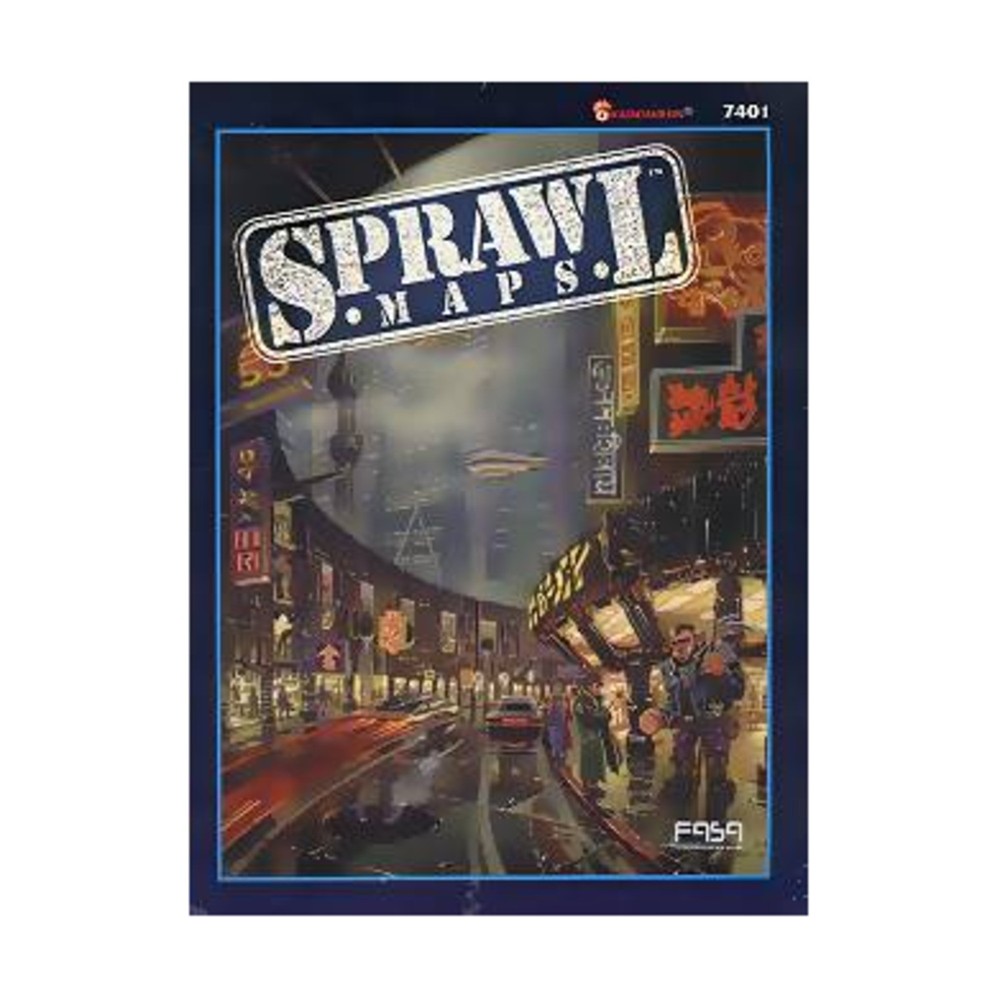 FASA Shadowrun Sprawl Maps VG+