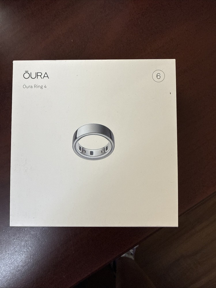 Oura Ring Gen 4 Silver Size 6 NEW SEALED