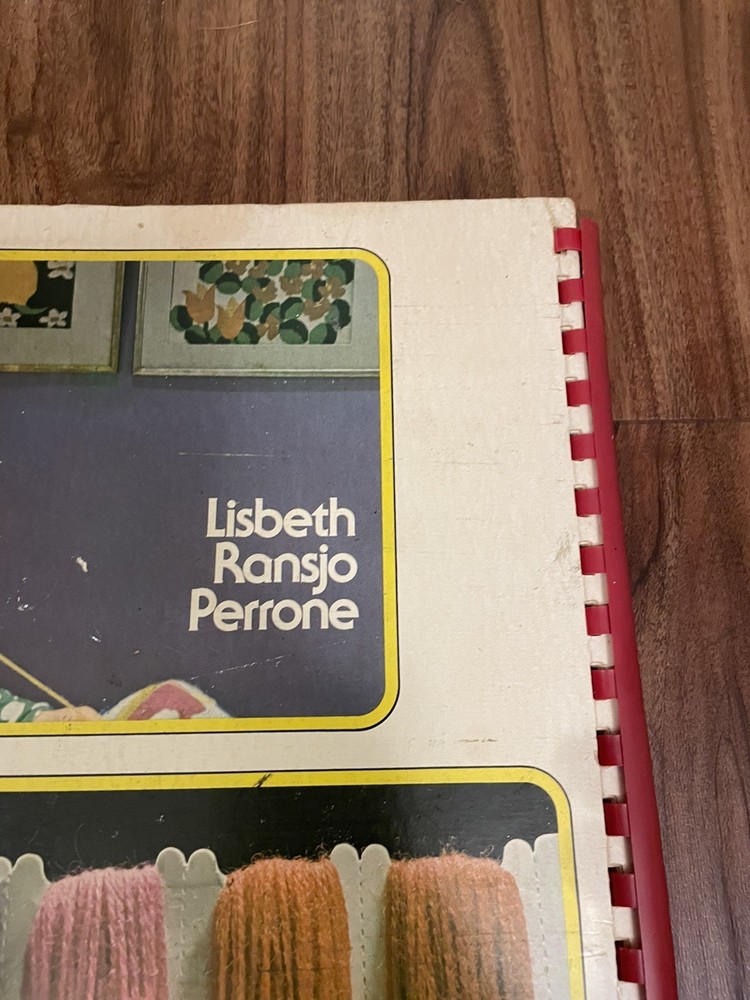 Lisbeth Perrone's Needlepoint Workbook First Edition Red Spiral Bound 1973