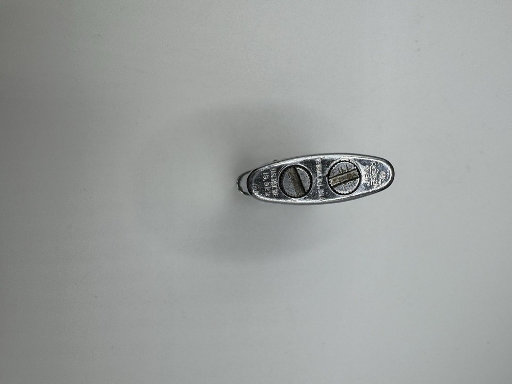 Vintage Ronson Gem Lighter Green w/ Silver Trim