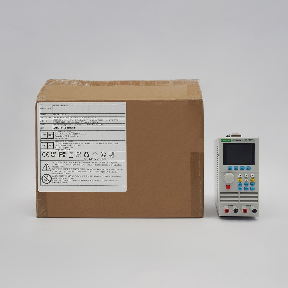 Programmable DC Electronic Load Tester Battery Tester Dual Channel Testing 400W