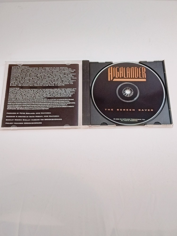 Highlander: The Screen Saver (CD, PC & Mac, 1996)