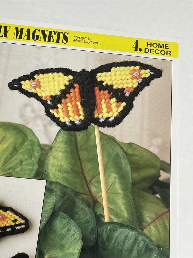 Butterfly Magnets Annie's Plastic Canvas Pattern Page