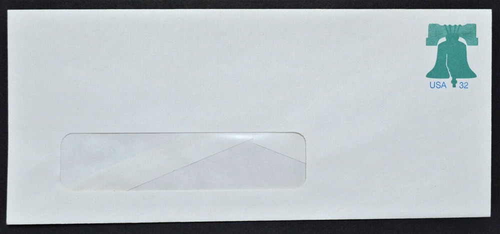 1995 US Sc. #U632 stamped window envelope, 32 cent mint entire, size 10, nice