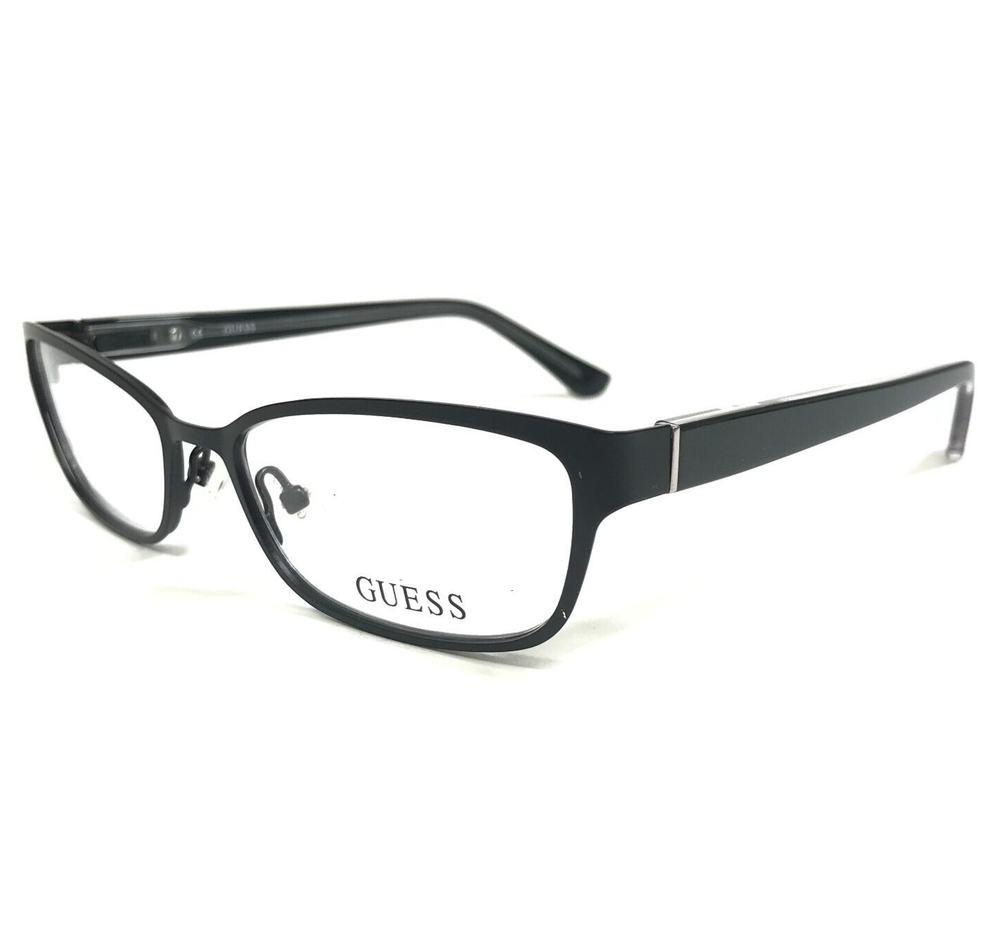 Guess Eyeglasses Frames GU2515 002 Black Rectangular Full Rim 50-16-135