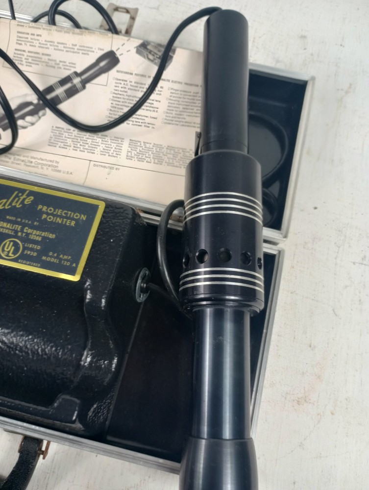 EDNALITE 120A Vintage Projection Pointer W/ Original Case