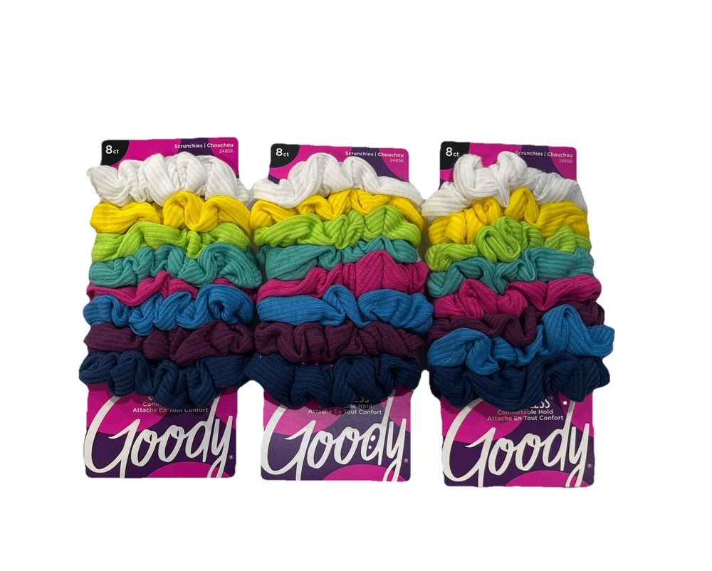 Goody Ouchless Jersey Scrunchies 8ct (3 Pack)