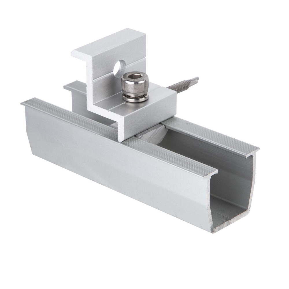 Solar Panel Roof Mount Brackets Kit Universal for 1-4Pcs Solar Panels Mounting