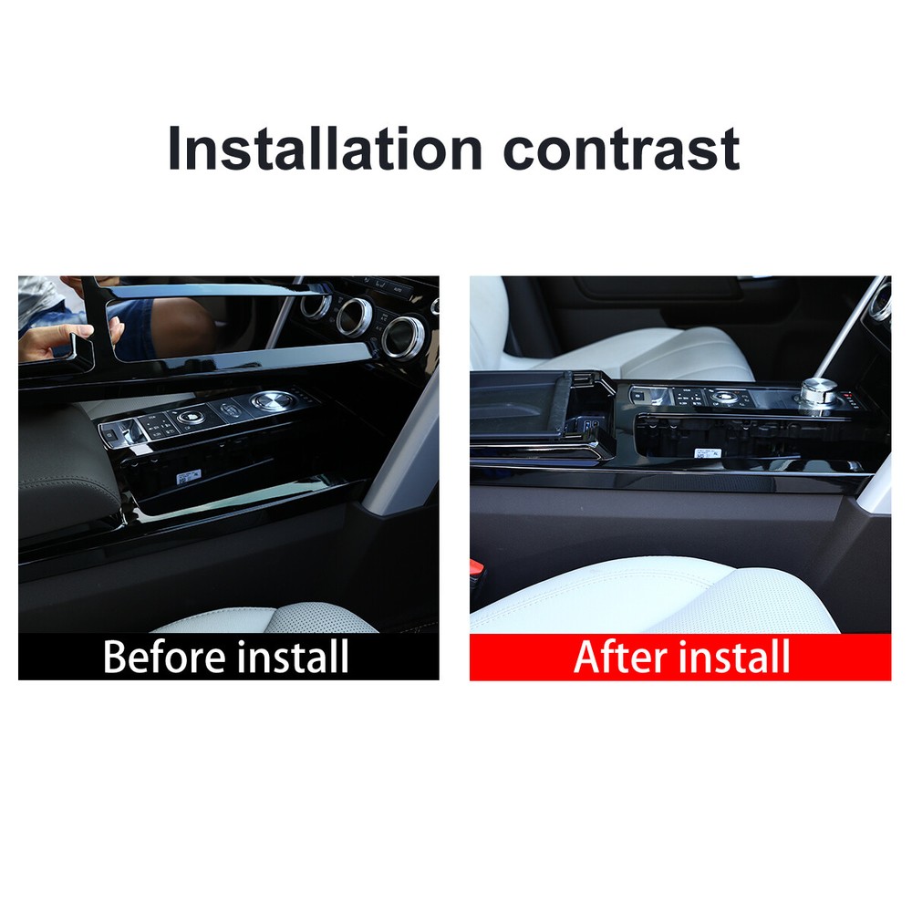 For Land Rover Discovery 5 2017-2020 Black Central Console Gear Shift Frame Trim
