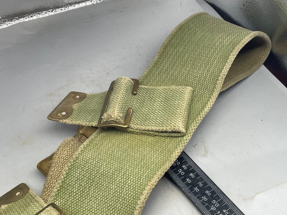 Original WW1 British Army 1908 Pattern Webbing Belt - 1928 Dated 38" Waist