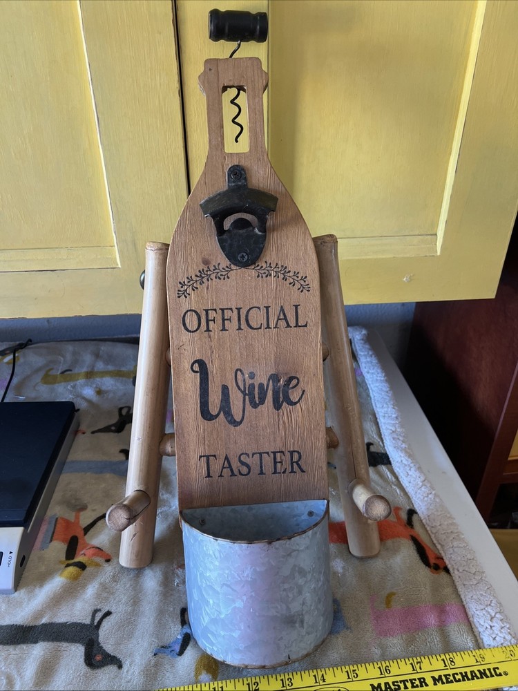 Wine Taster Bottle Opener Wall Hanging