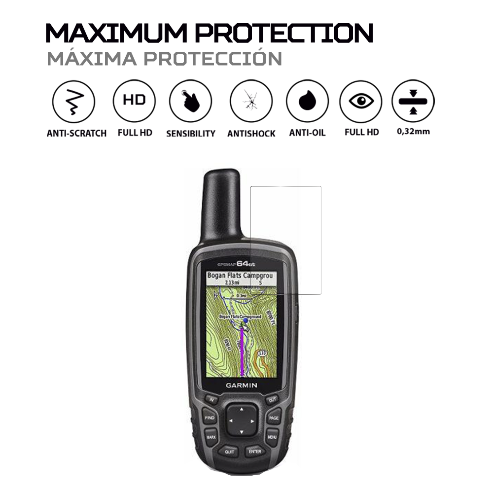 ANTISHOCK Screen protector for Garmin GPSMAP 64st