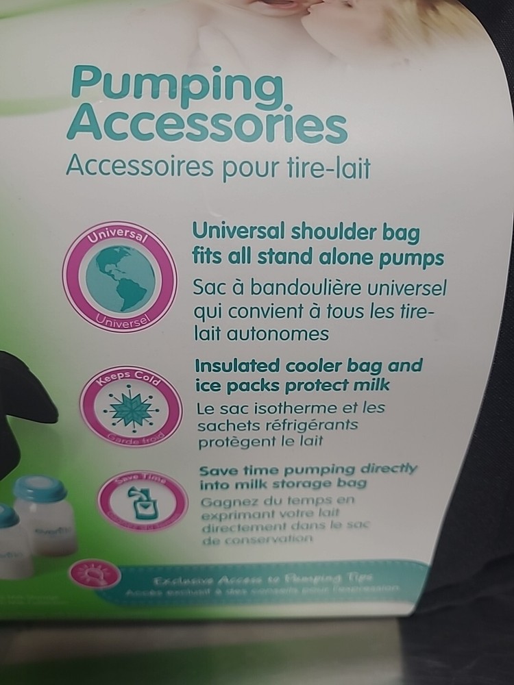 Evenflo Pumping Accessories Tote for Breastfeeding Includes Cooler Bag + More