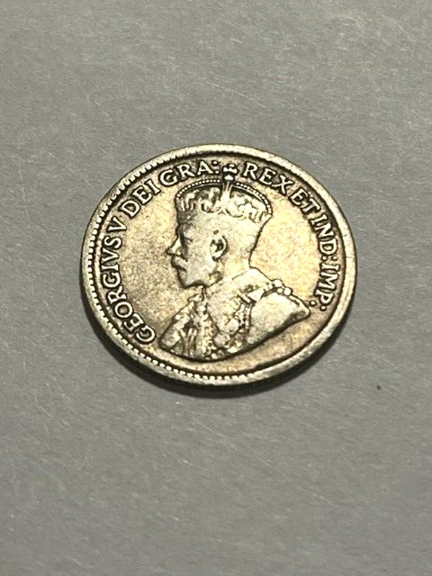 1920 Canada Silver 5 Cent F+ #9642