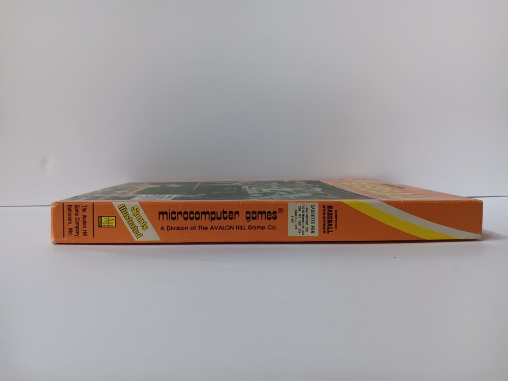 Avalon Hill Computer Baseball Strategy Game Cassette For Atari TRS80 Pet Apple