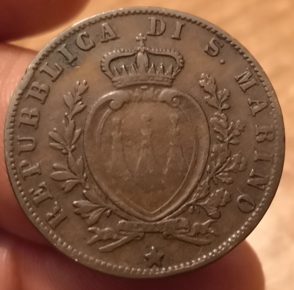 Coin 5 Cent 1894, San Marino, Ref. 7309