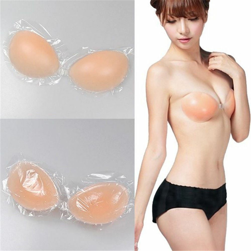 Silicone Self-adhesive Stick On Gel Push Up Strapless Backless Invisible Bras