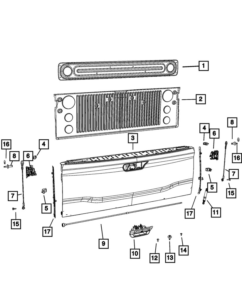 Genuine Mopar Strut Damper 68362518AA