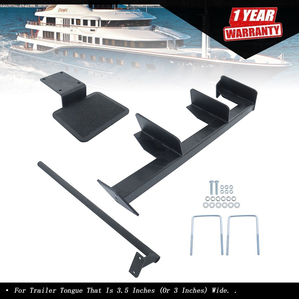 New Heavy-Duty Boat Step Deep "V" Boat Trailer Steps + Handle