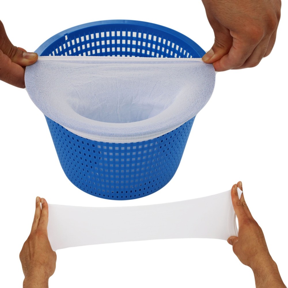 Pool Skimmer Socks for Pool Filter Baskets Above Ground Prevents Debris Clogging
